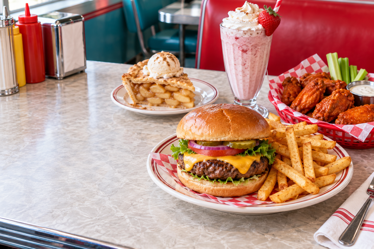 AI-generated serving illustration for Union Diner