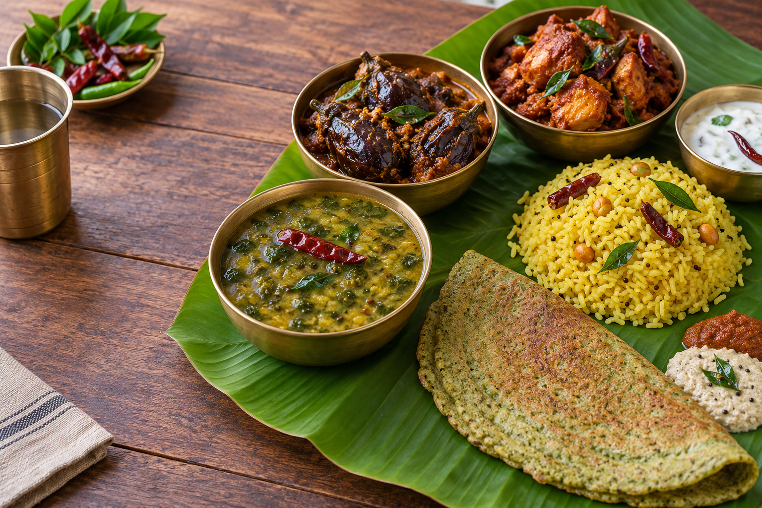 AI-generated serving illustration for Godavari Andhra Kitchen