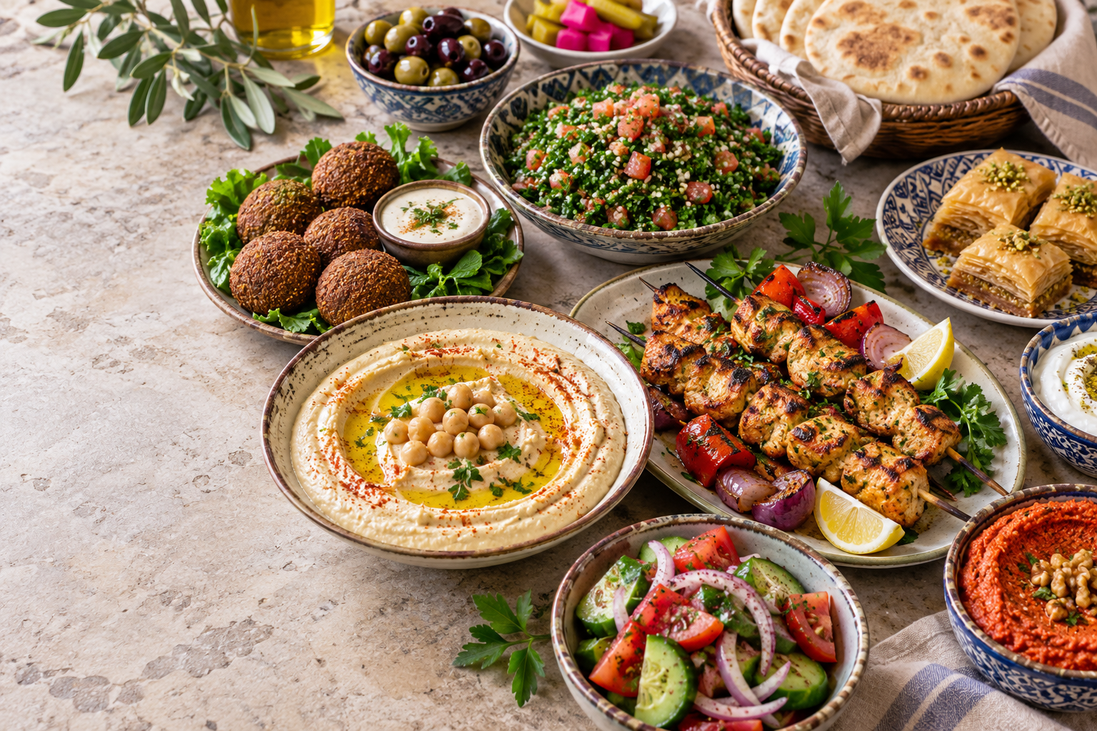 AI-generated serving illustration for Beirut Mezze House