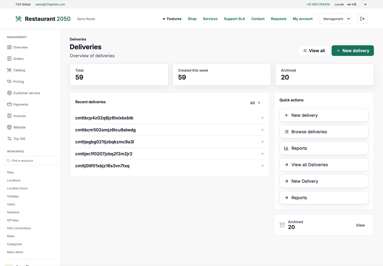 Delivery management