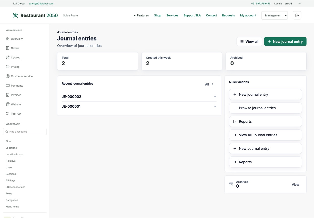 Finance dashboard
