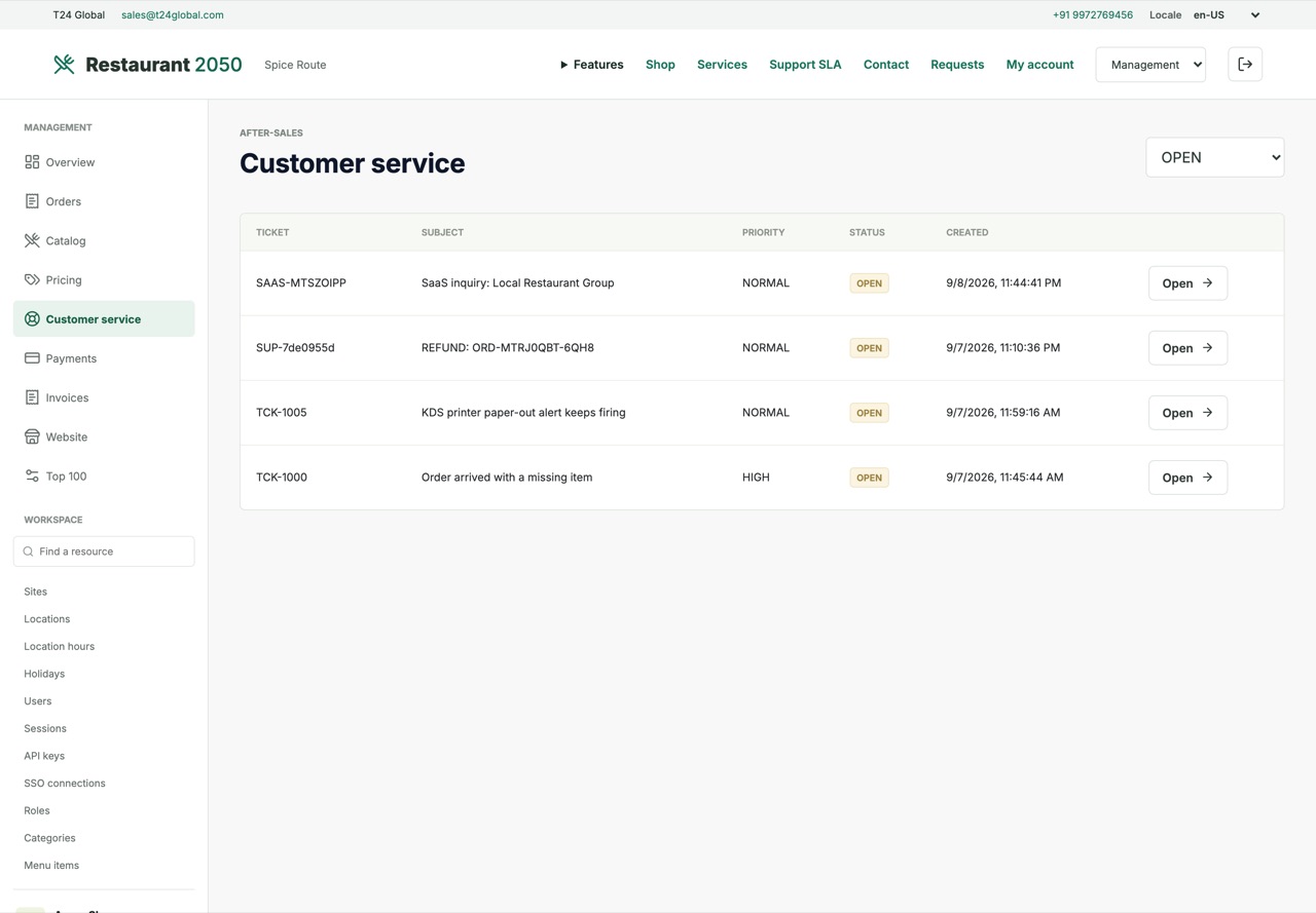 Service desk