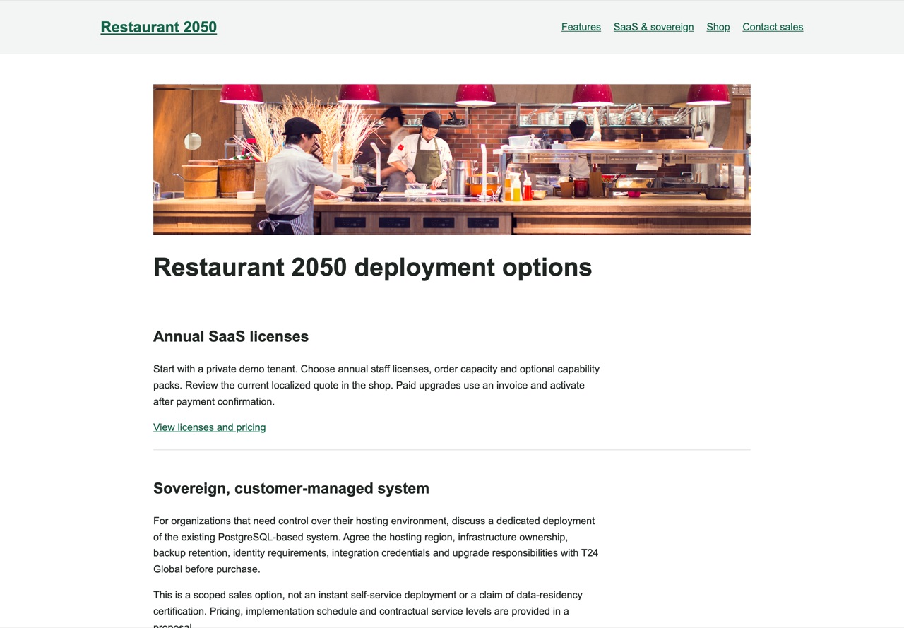 Deployment page